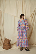 AGALIPA SKIRT (Column Mauve Print)