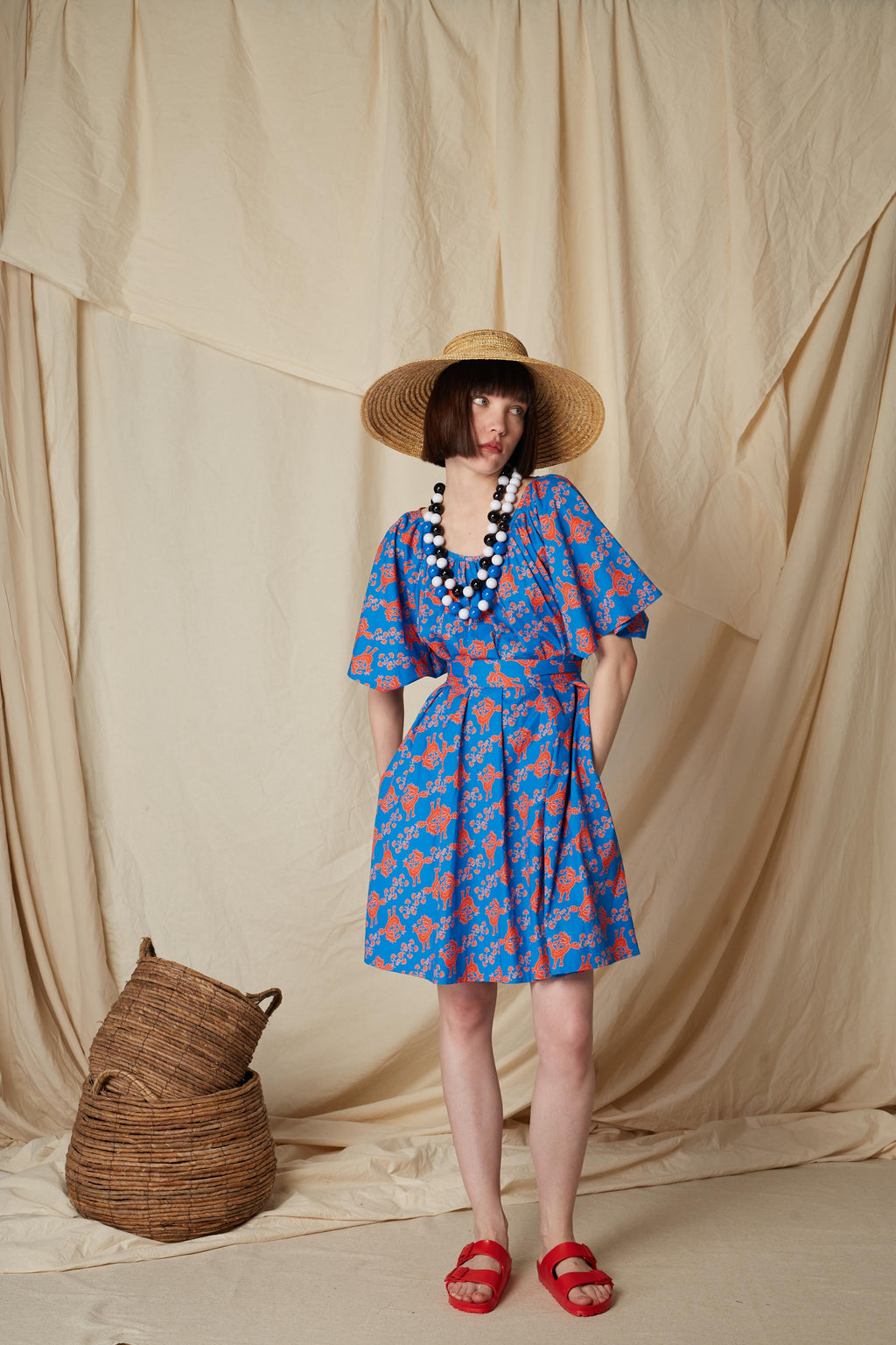 VALAXA MINI DRESS (Skyrian Birds)
