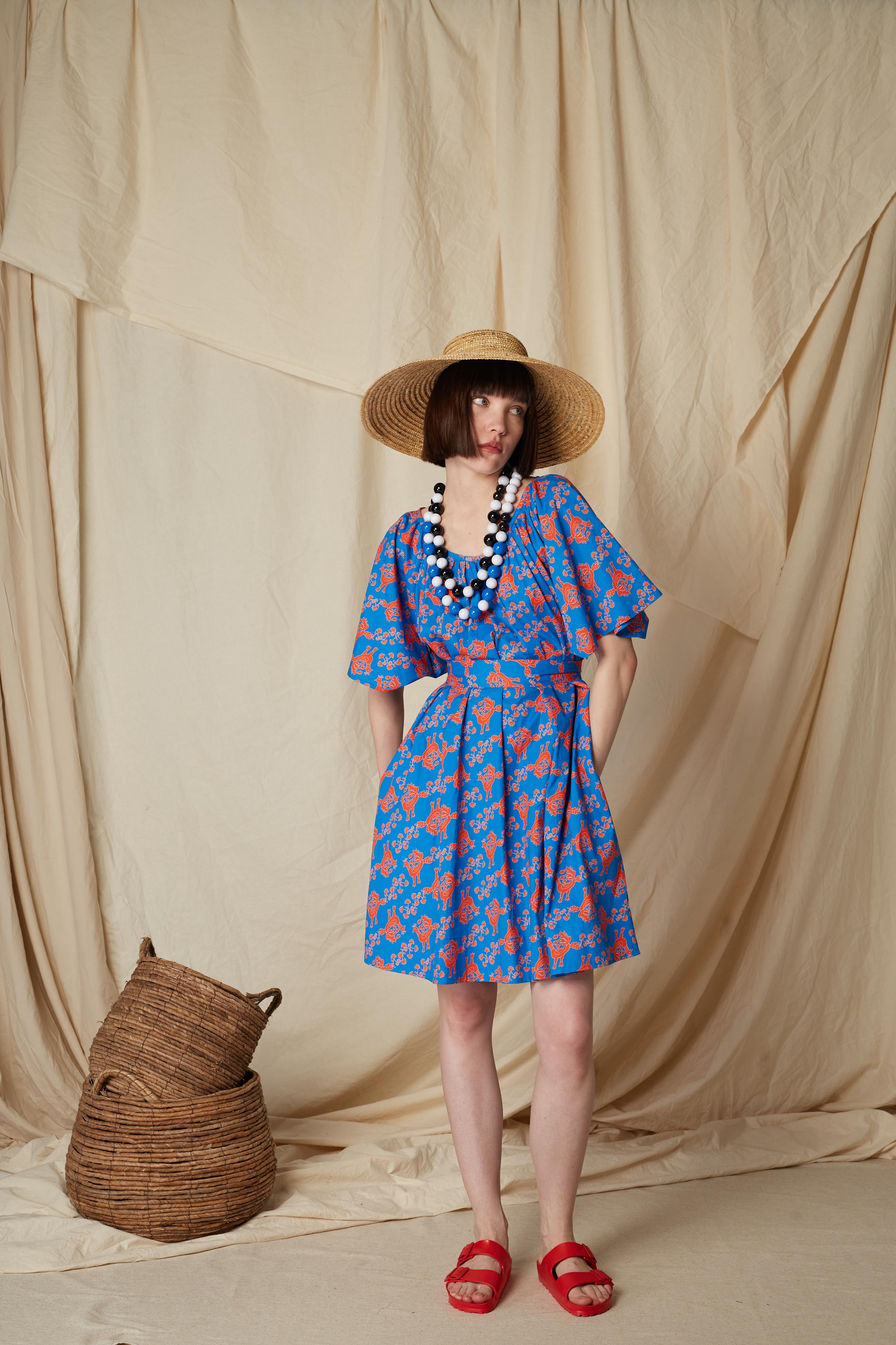 VALAXA MINI DRESS (Skyrian Birds)