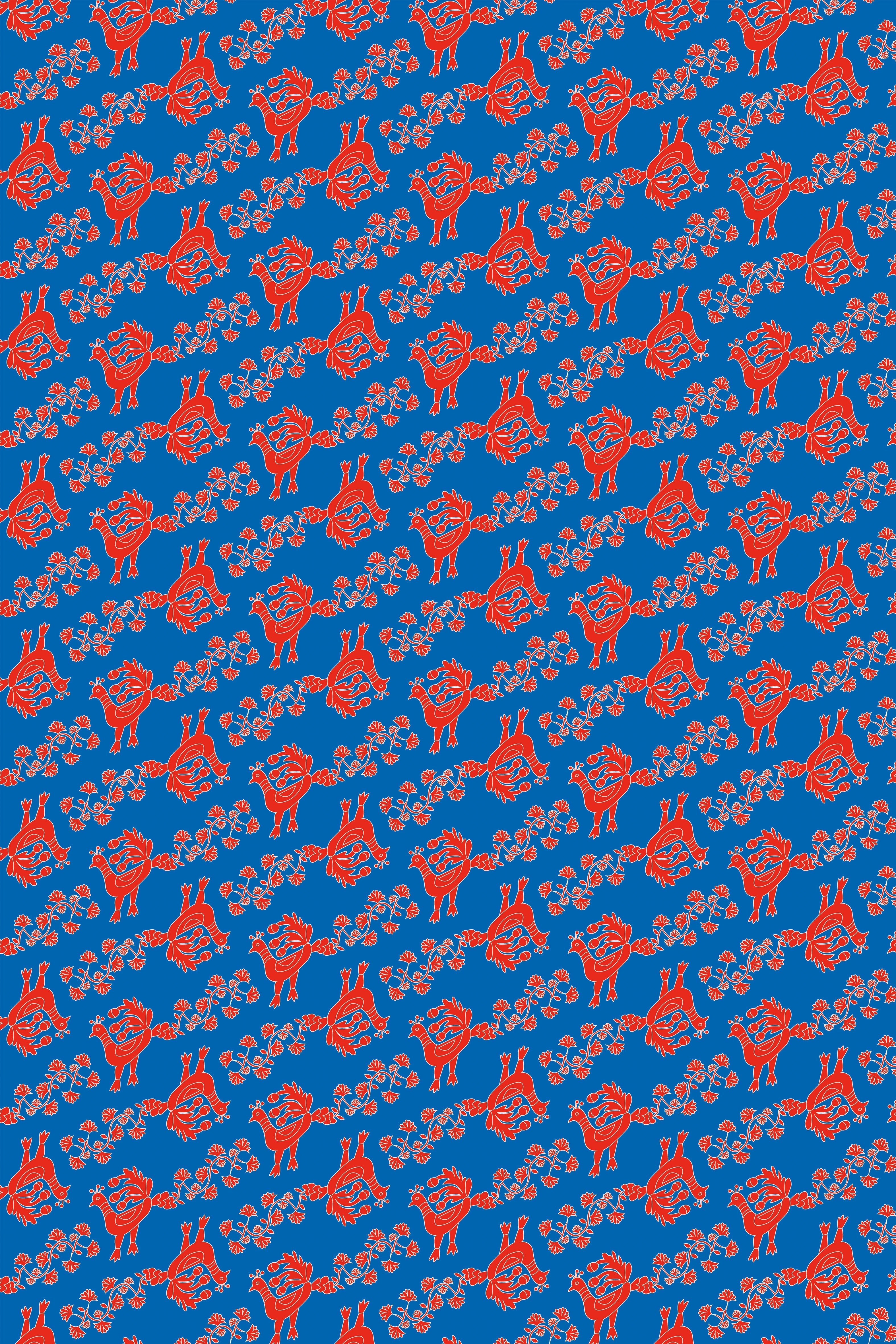 KALAMITSA TOP (Skyriana Birds Print)