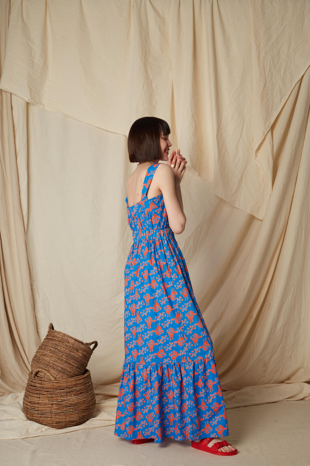 KALAMITSA SKIRT (Skyriana Birds Print)