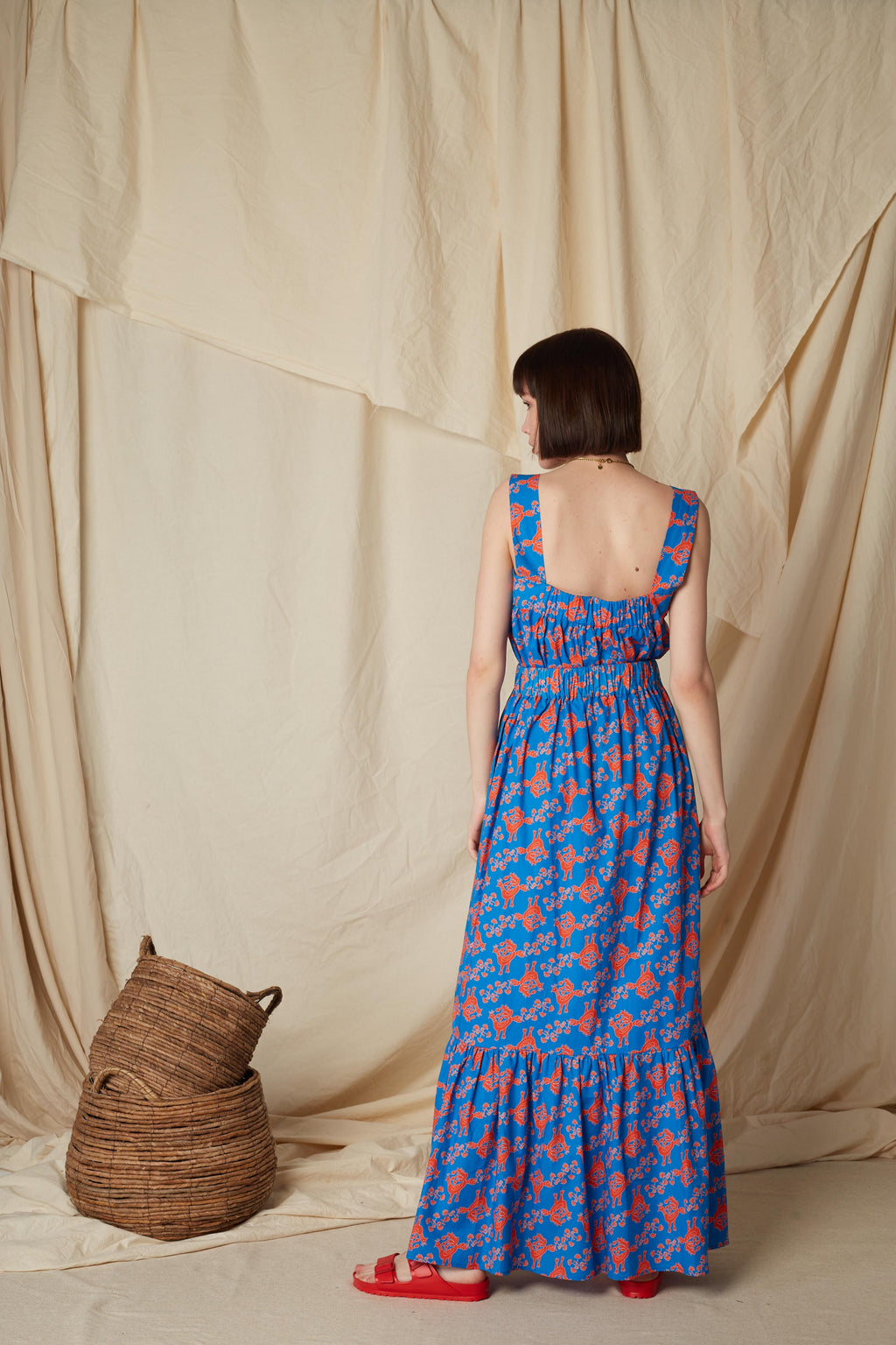 KALAMITSA SKIRT (Skyriana Birds Print)