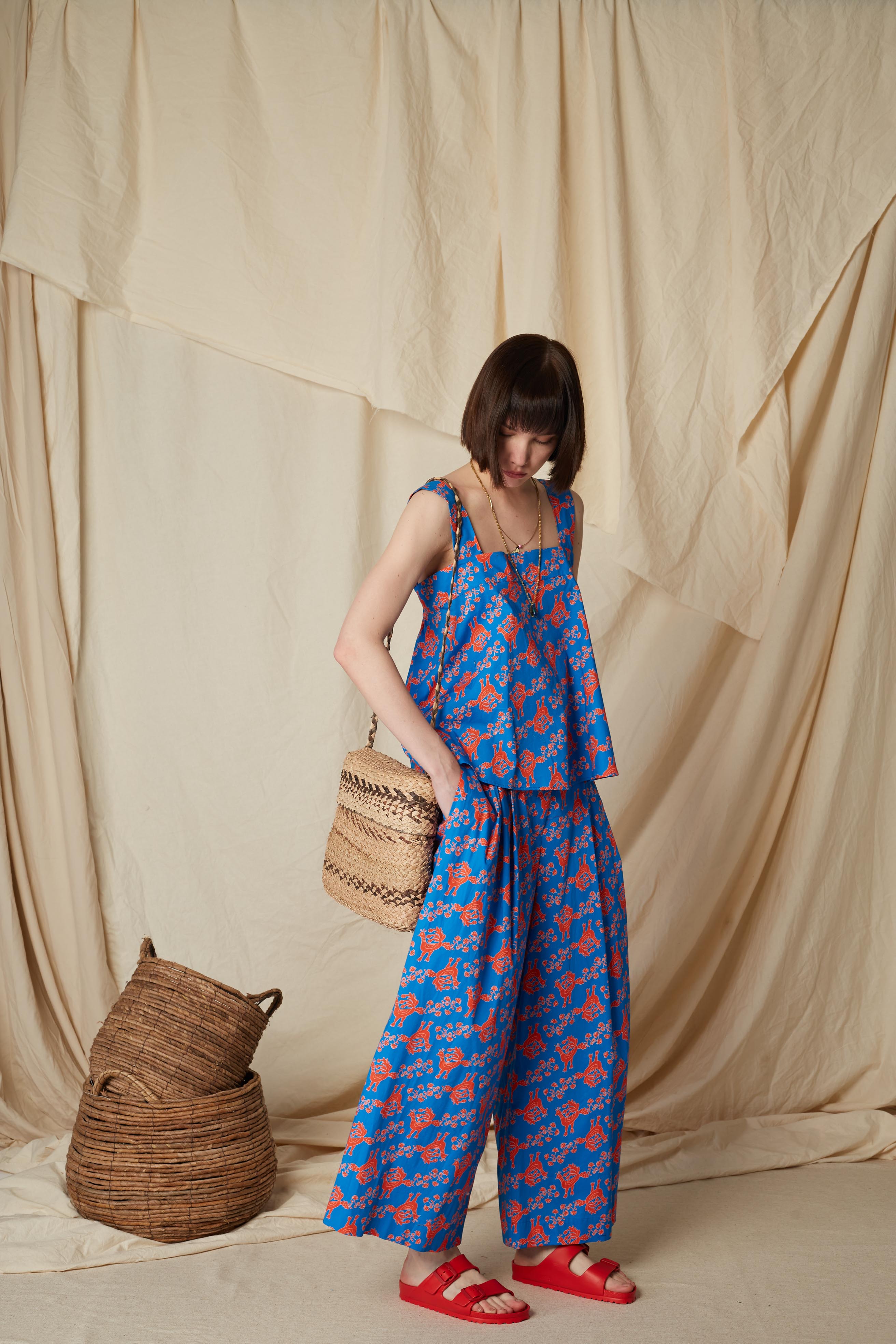 PEFKOS PANTS (Skyriana Birds Print)