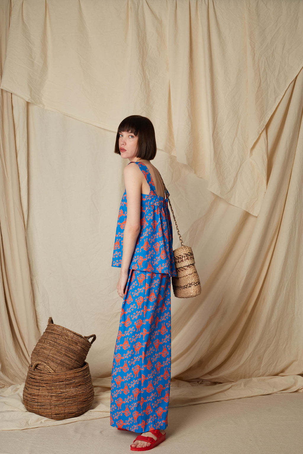 PEFKOS PANTS (Skyriana Birds Print)