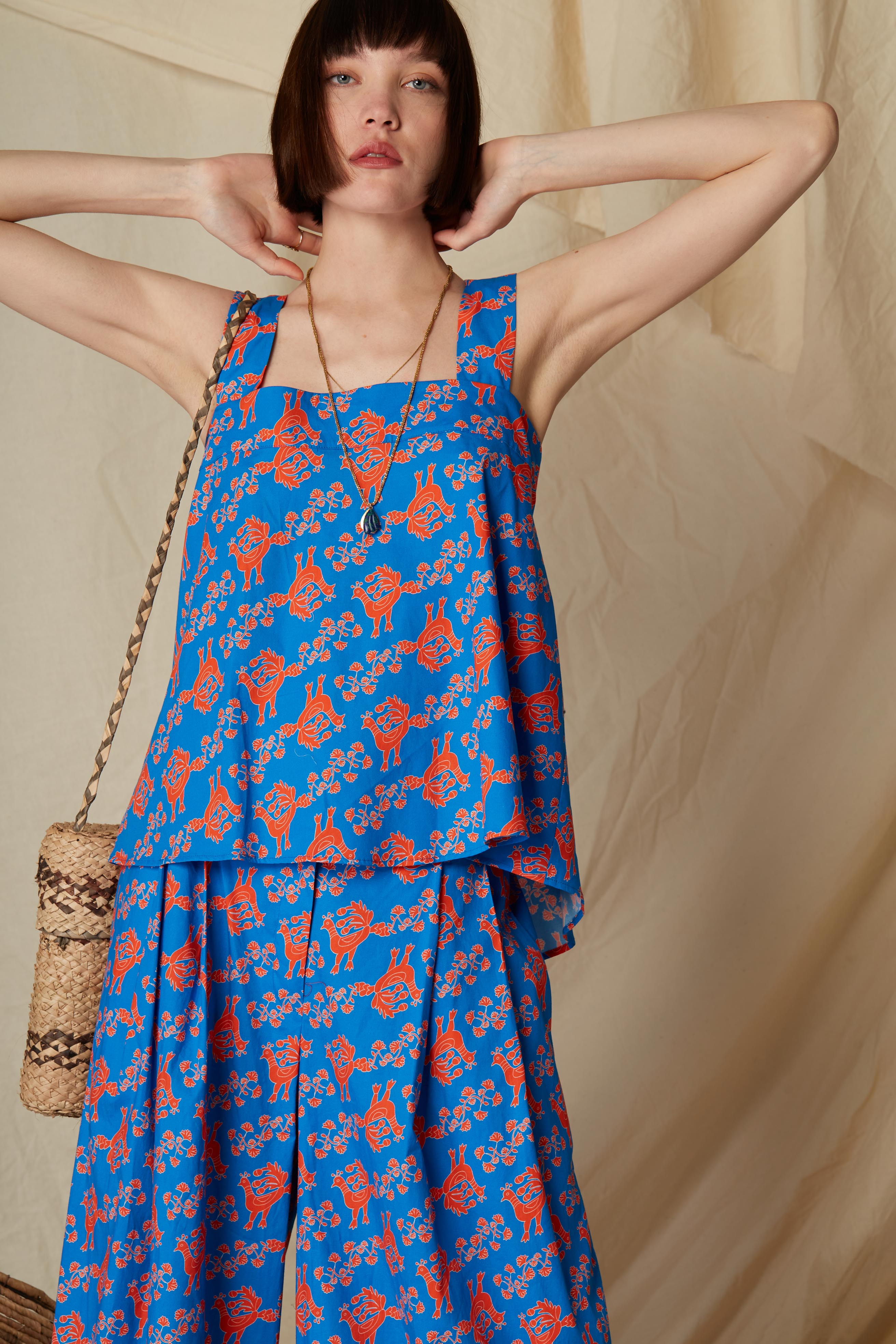 PEFKOS PANTS (Skyriana Birds Print)