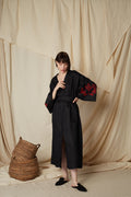 SARAKINO MAXI DRESS (Black Linen)