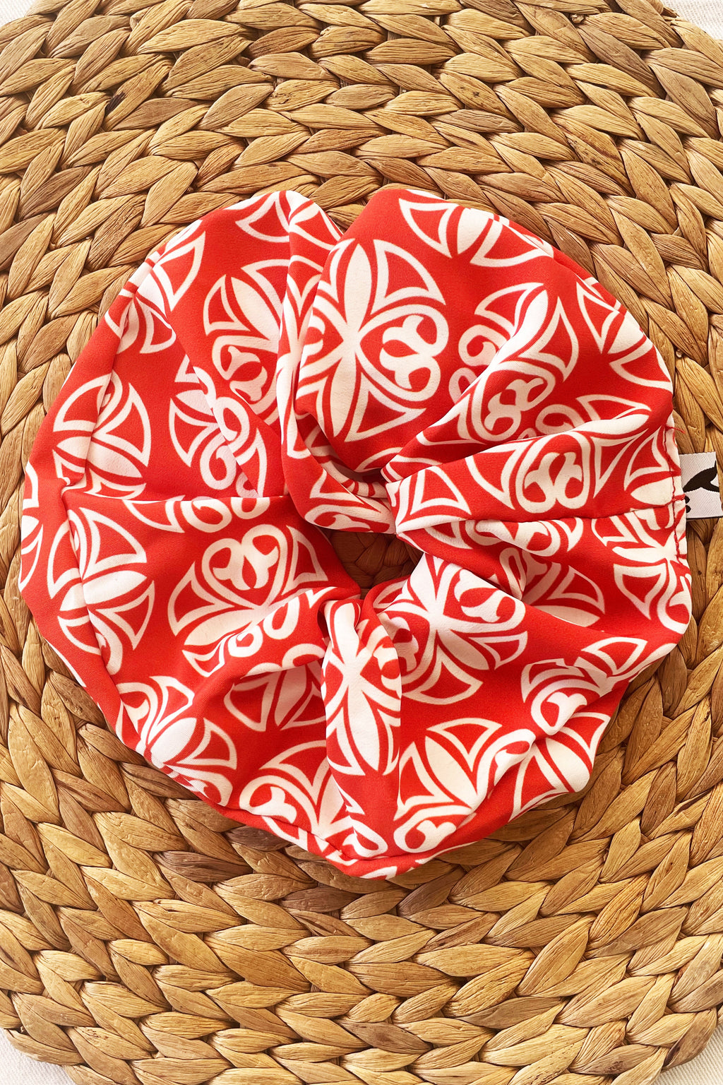 SKYRIANA ROUND RED Scrunchie (Max Size)