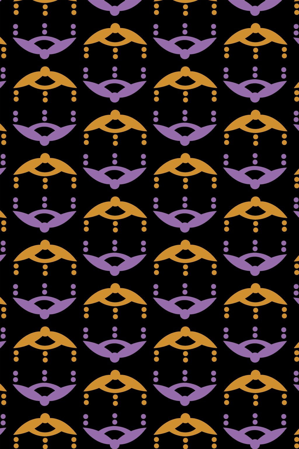MELITTA Dress in Mustard/Purple