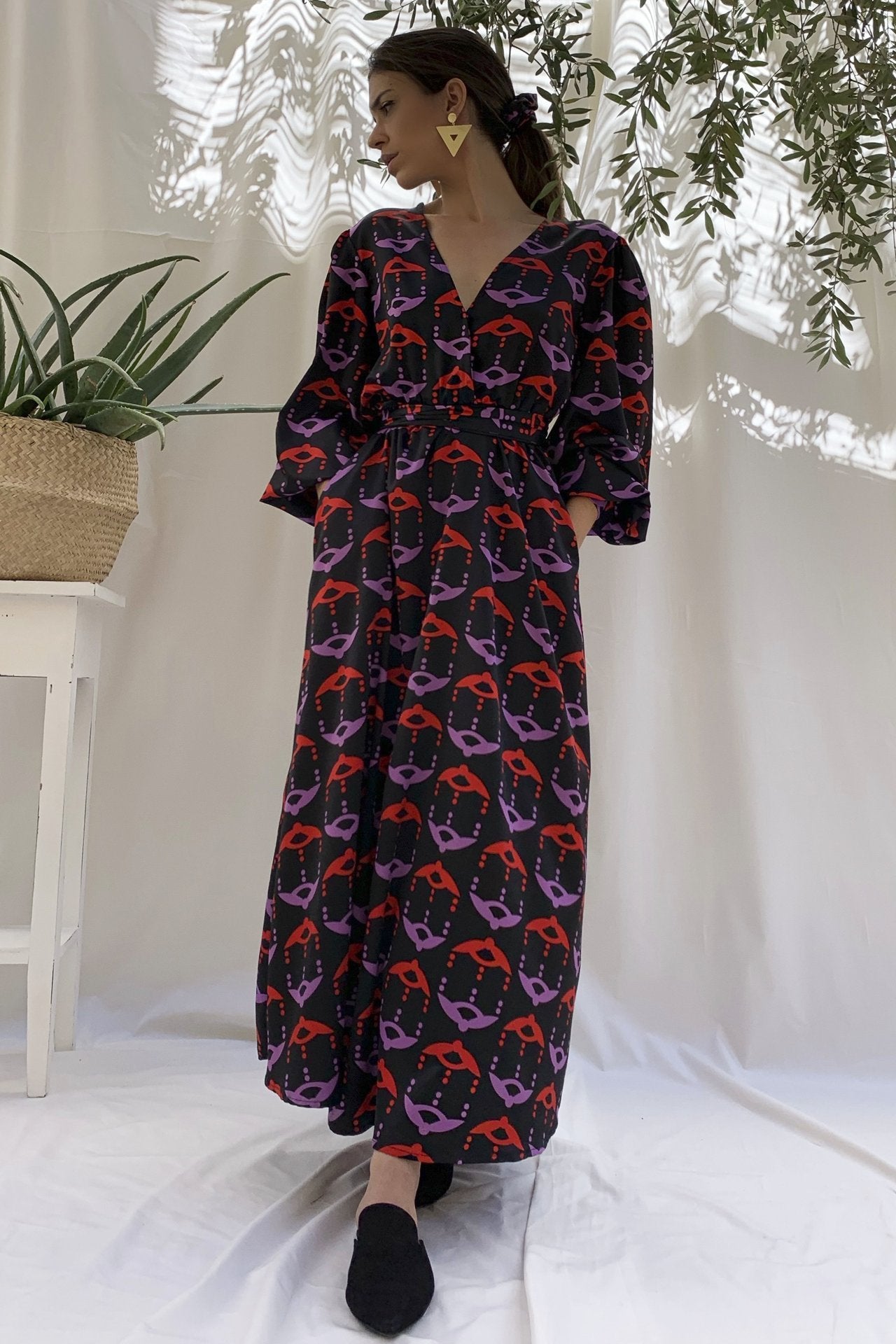 MELITTA Dress in Red/Purple