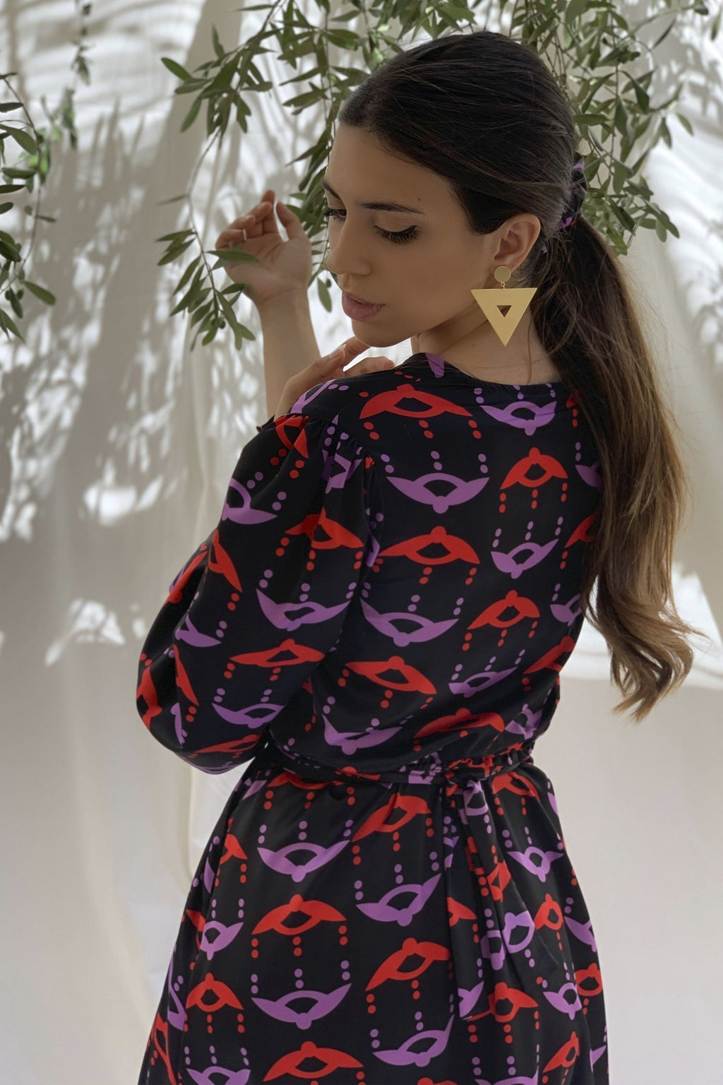 MELITTA Dress in Red/Purple