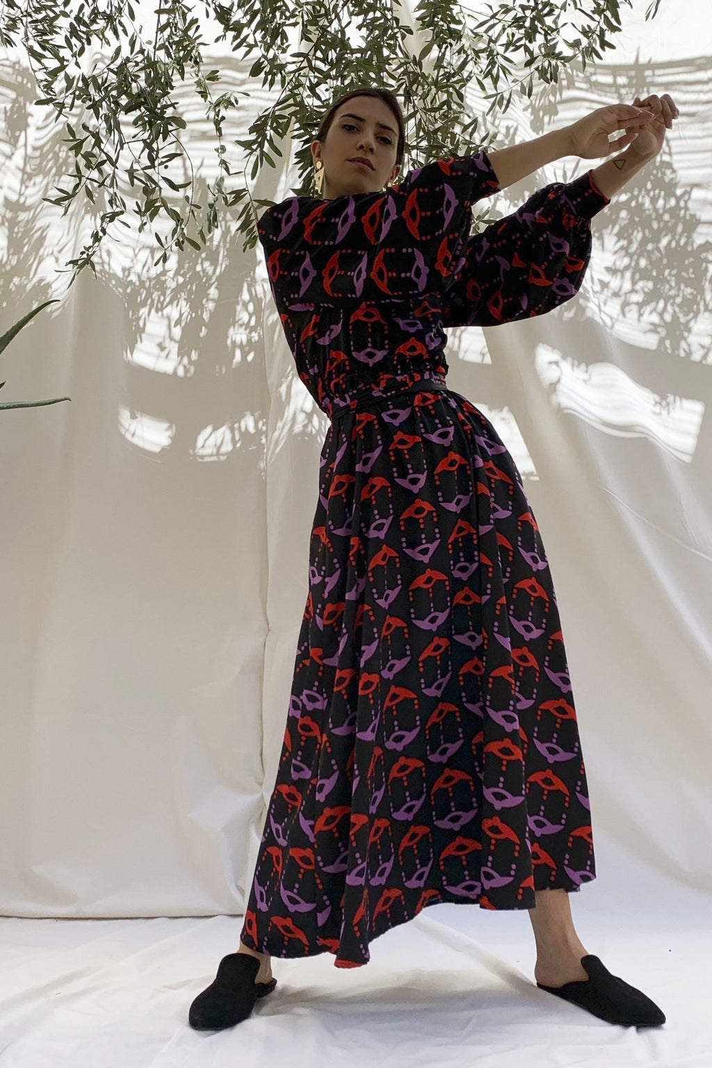 MELITTA Dress in Red/Purple