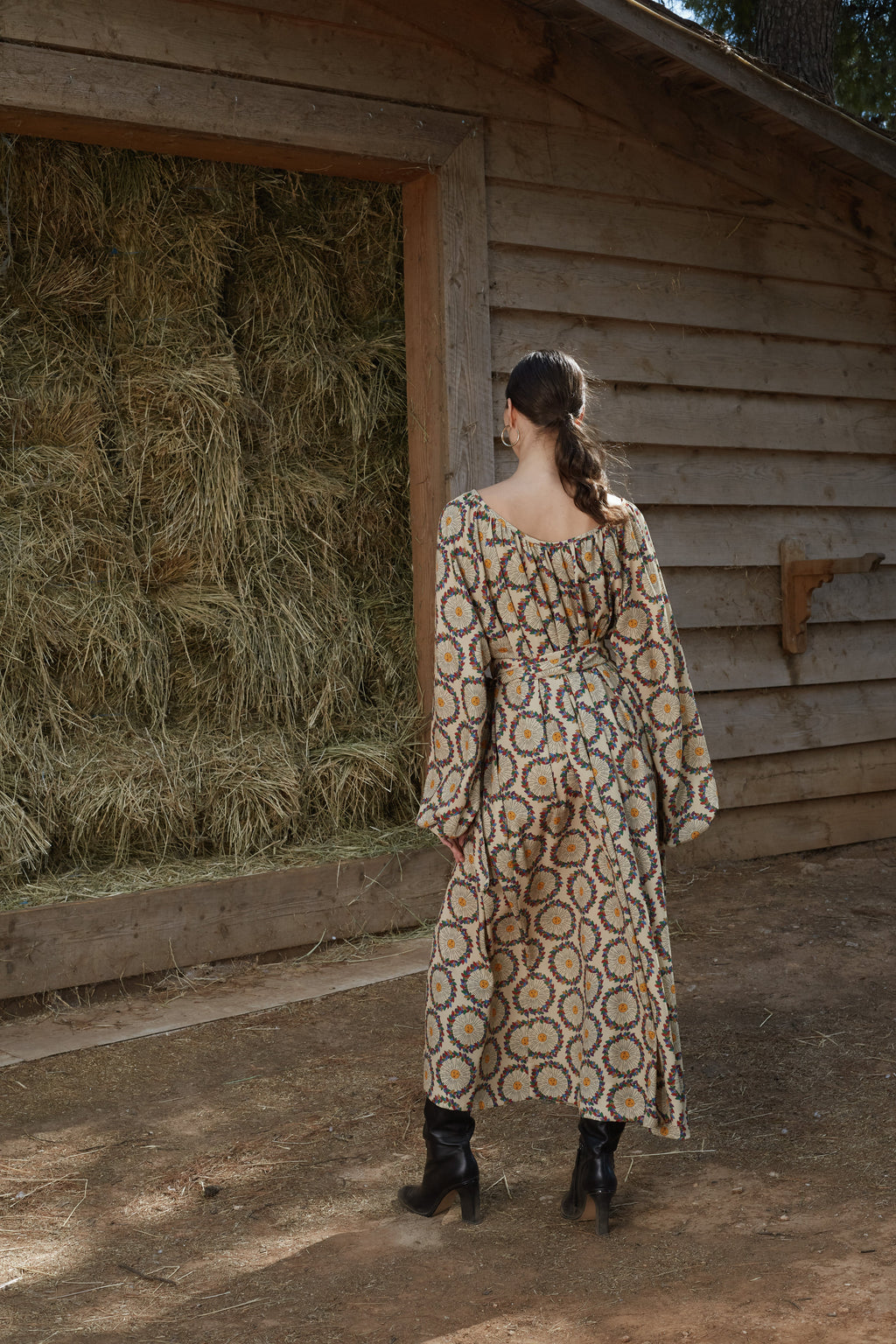 VLACHA DRESS (Helios Beige Print)