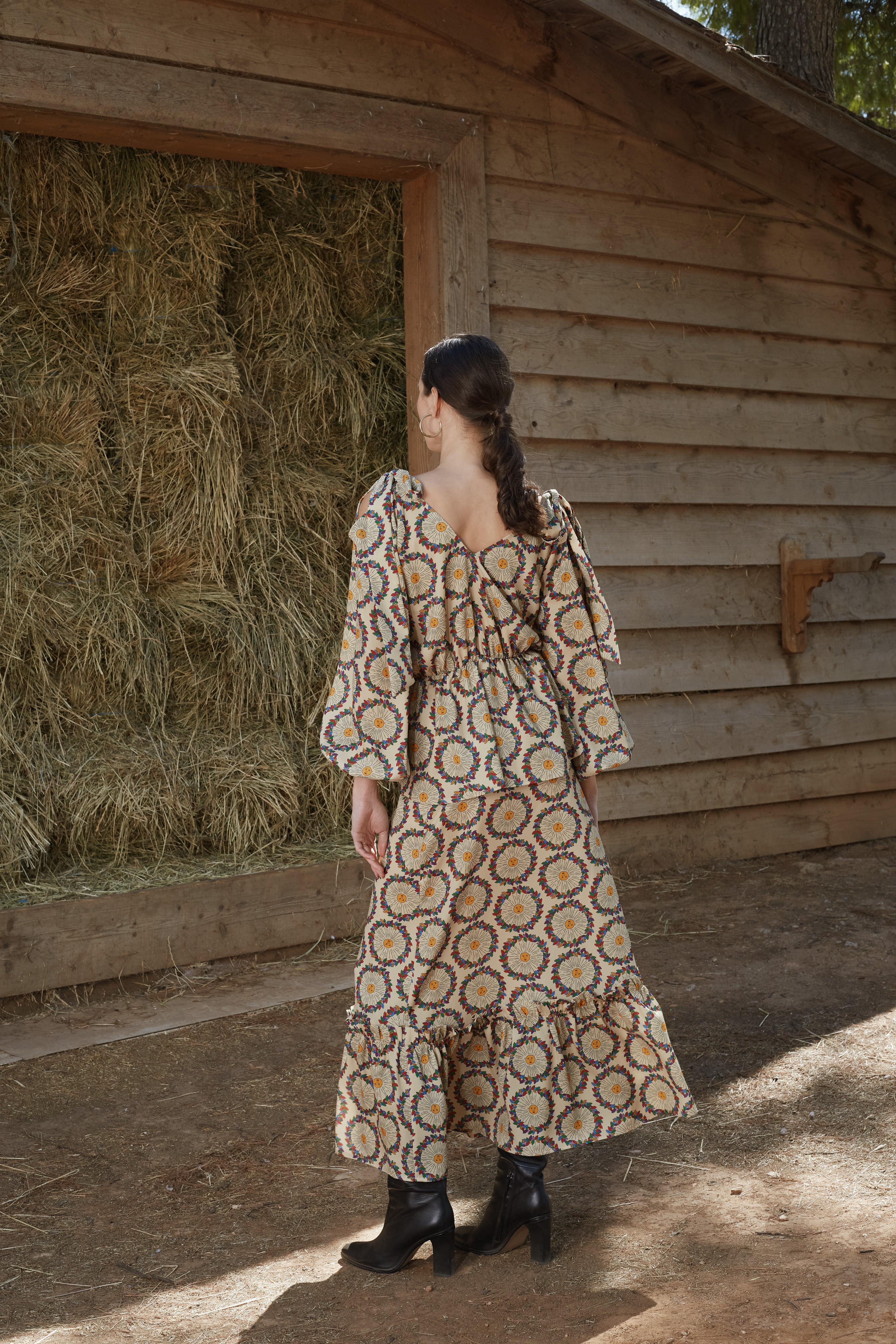 ALOSIS TOP  (Helios Beige Print)