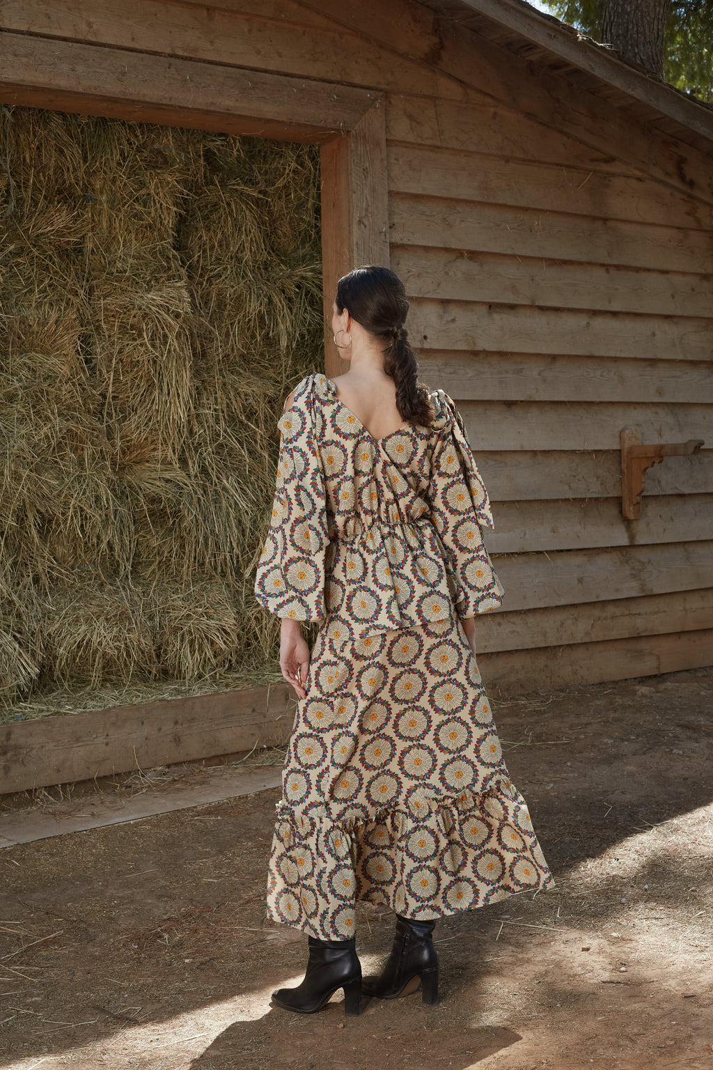HELLI SKIRT (Helios Beige Print)