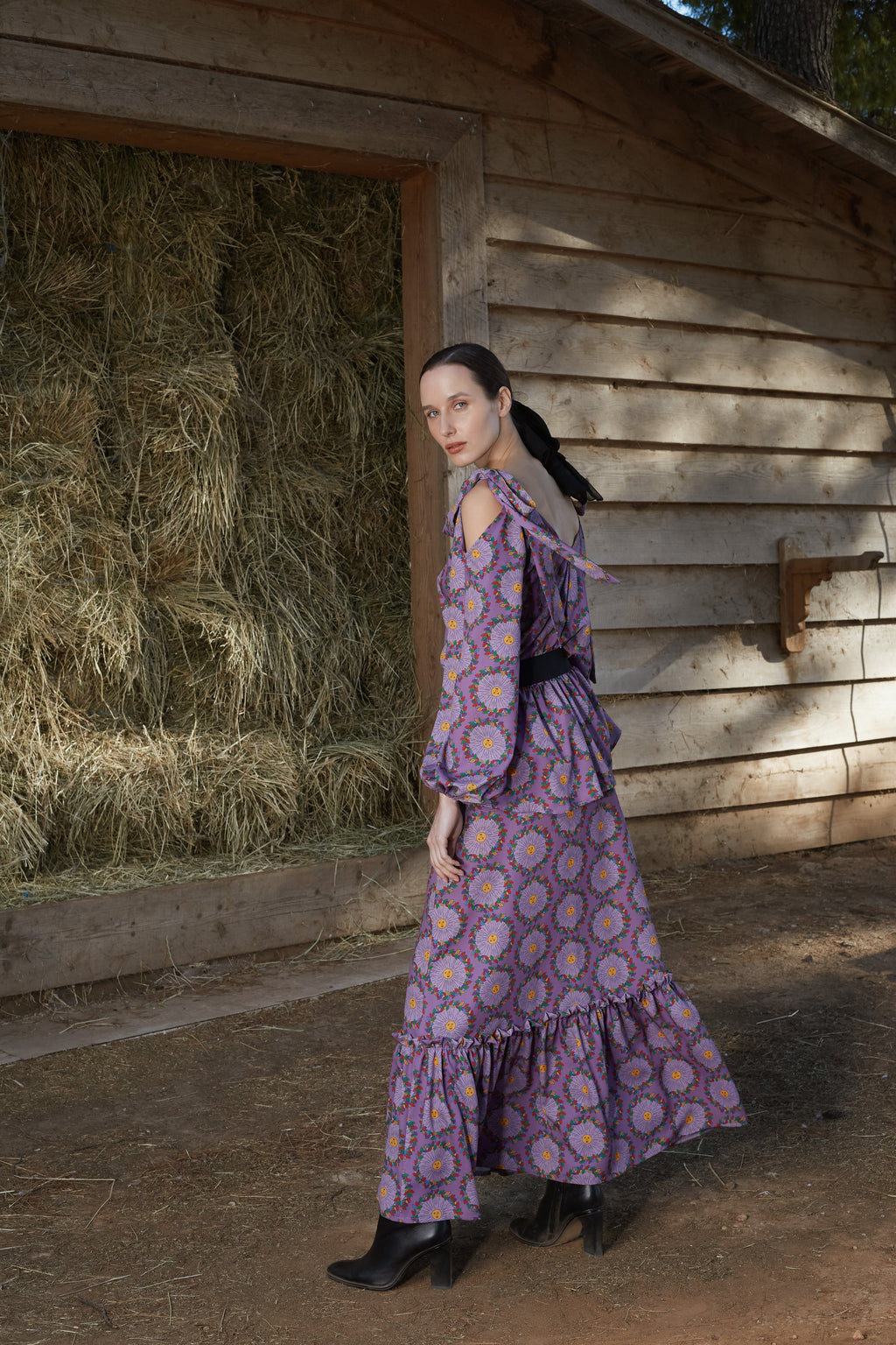 HELLI SKIRT (Helios Mauve Print)