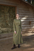 HELIOS DRESS (Hermes Green Print)