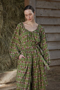 VLACHA TOP(Hermes Green Print)