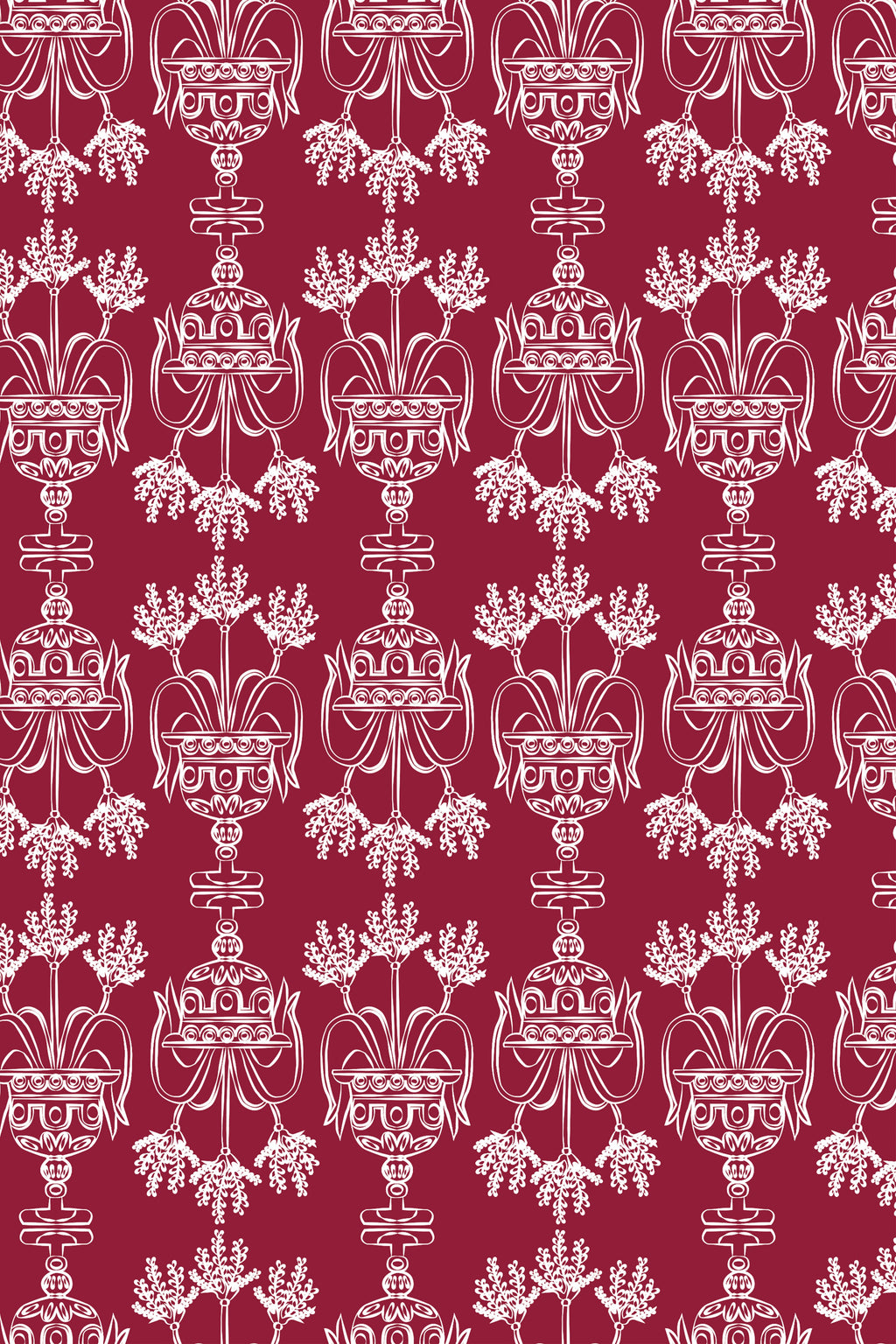 AGIASOS MINI DRESS (Bordeau Vase Print)