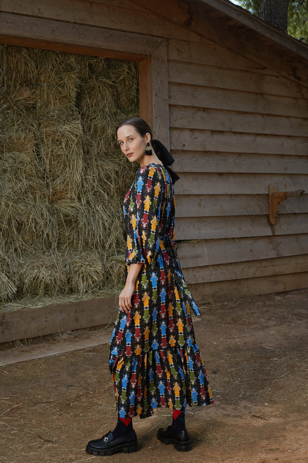ALOSIS MAXI DRESS (Athena Black Print)