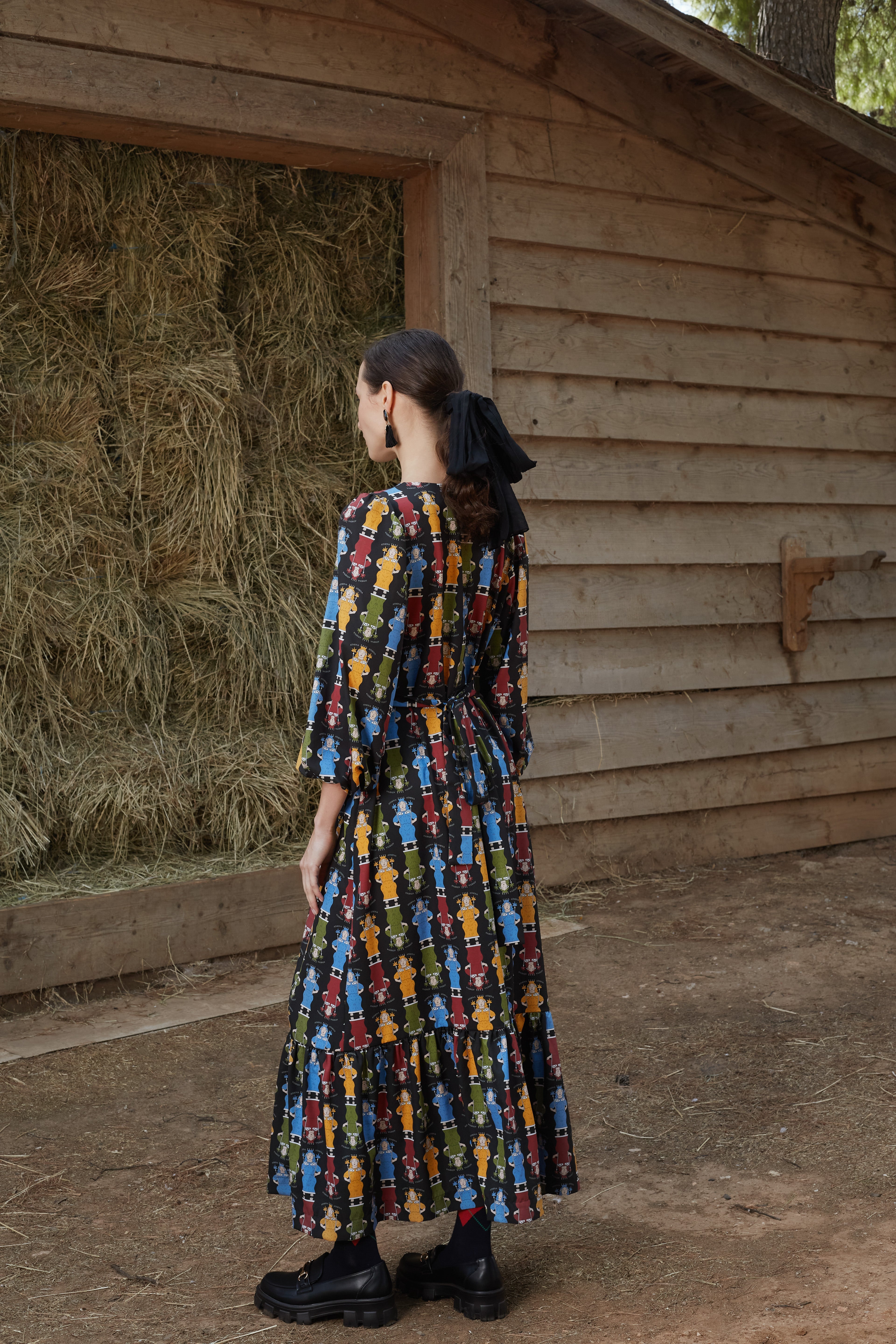 ALOSIS MAXI DRESS (Athena Black Print)