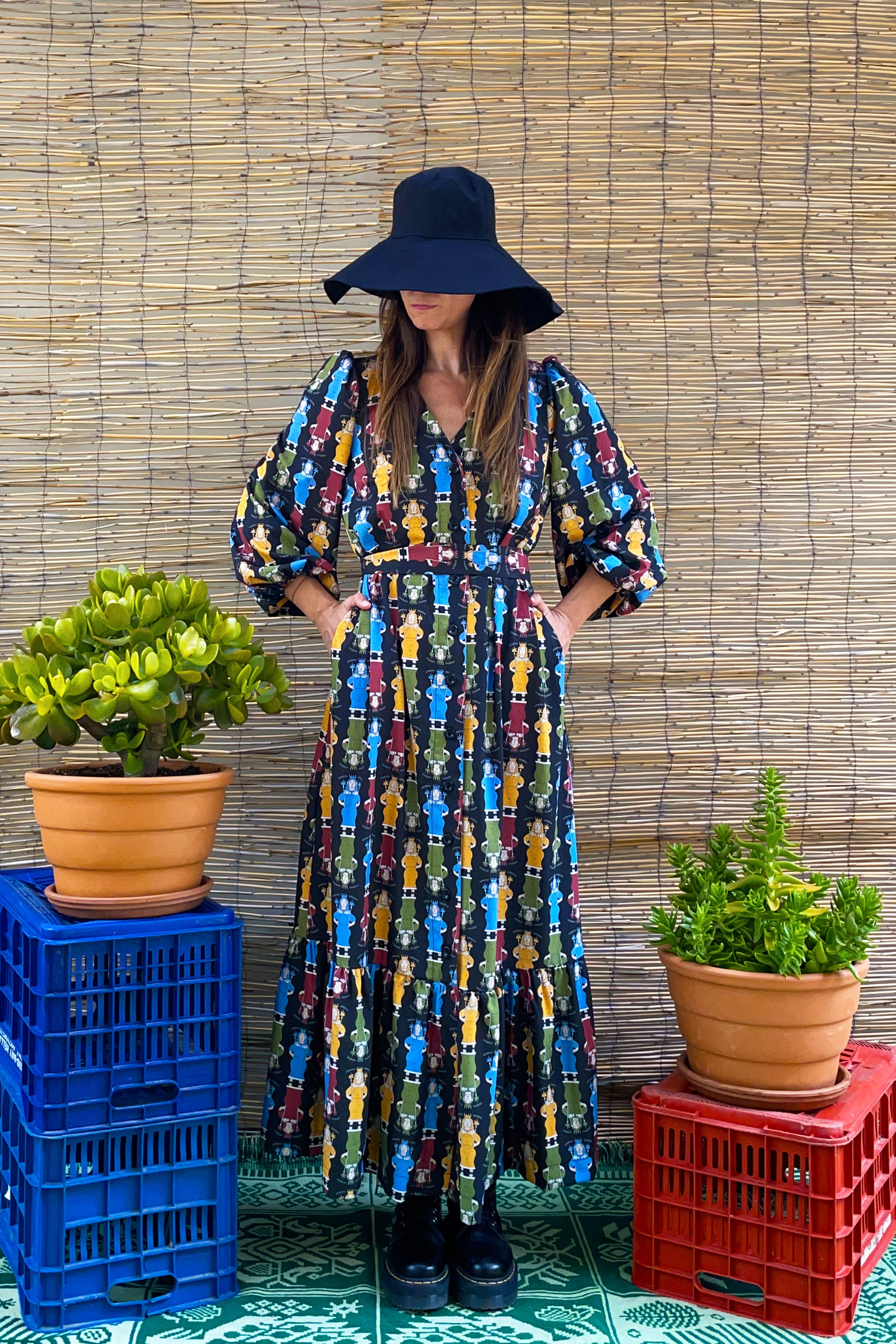 ALOSIS MAXI DRESS (Athena Black Print)