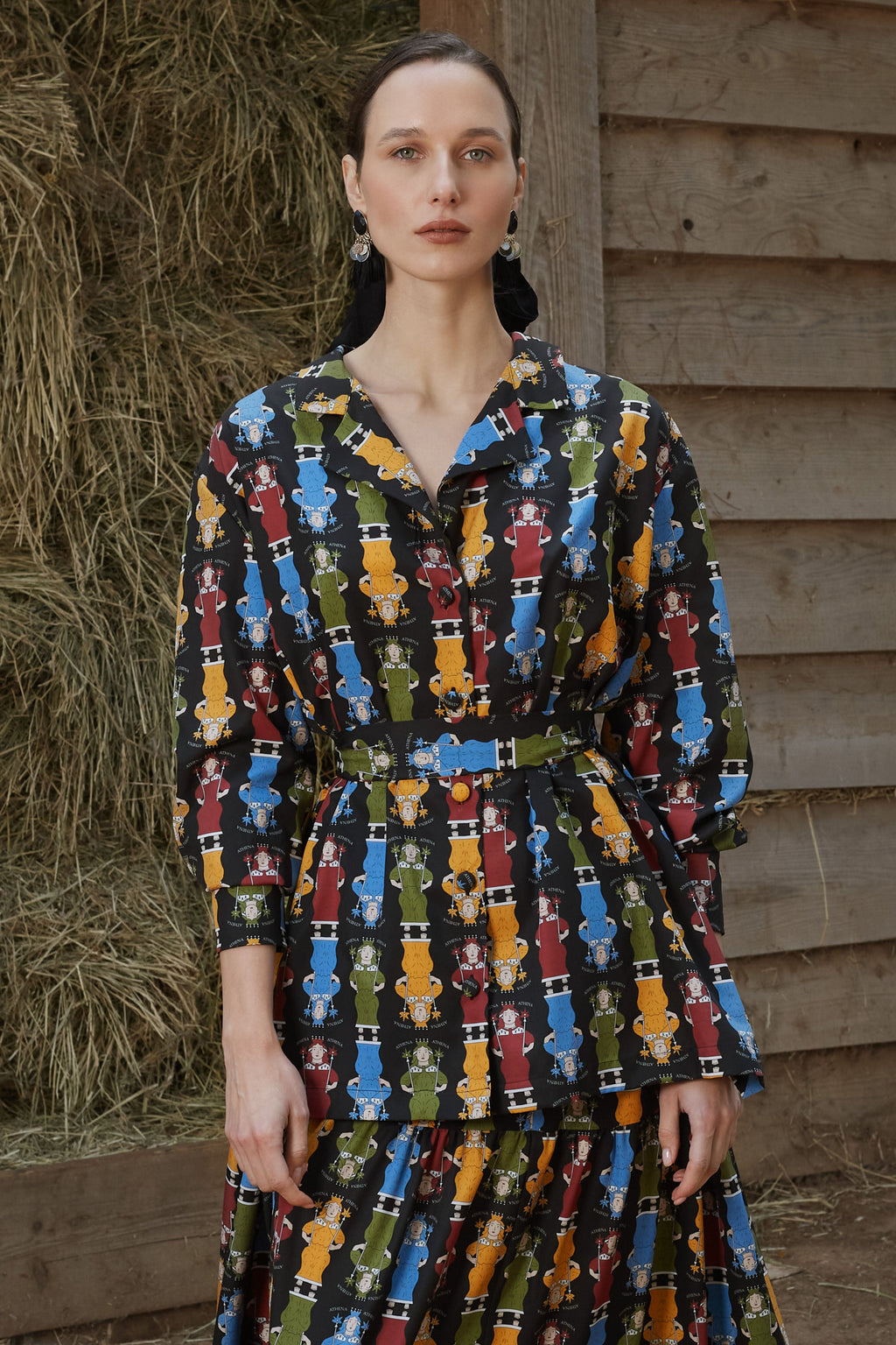 FRIXOS SHIRT (Athena Black Print)