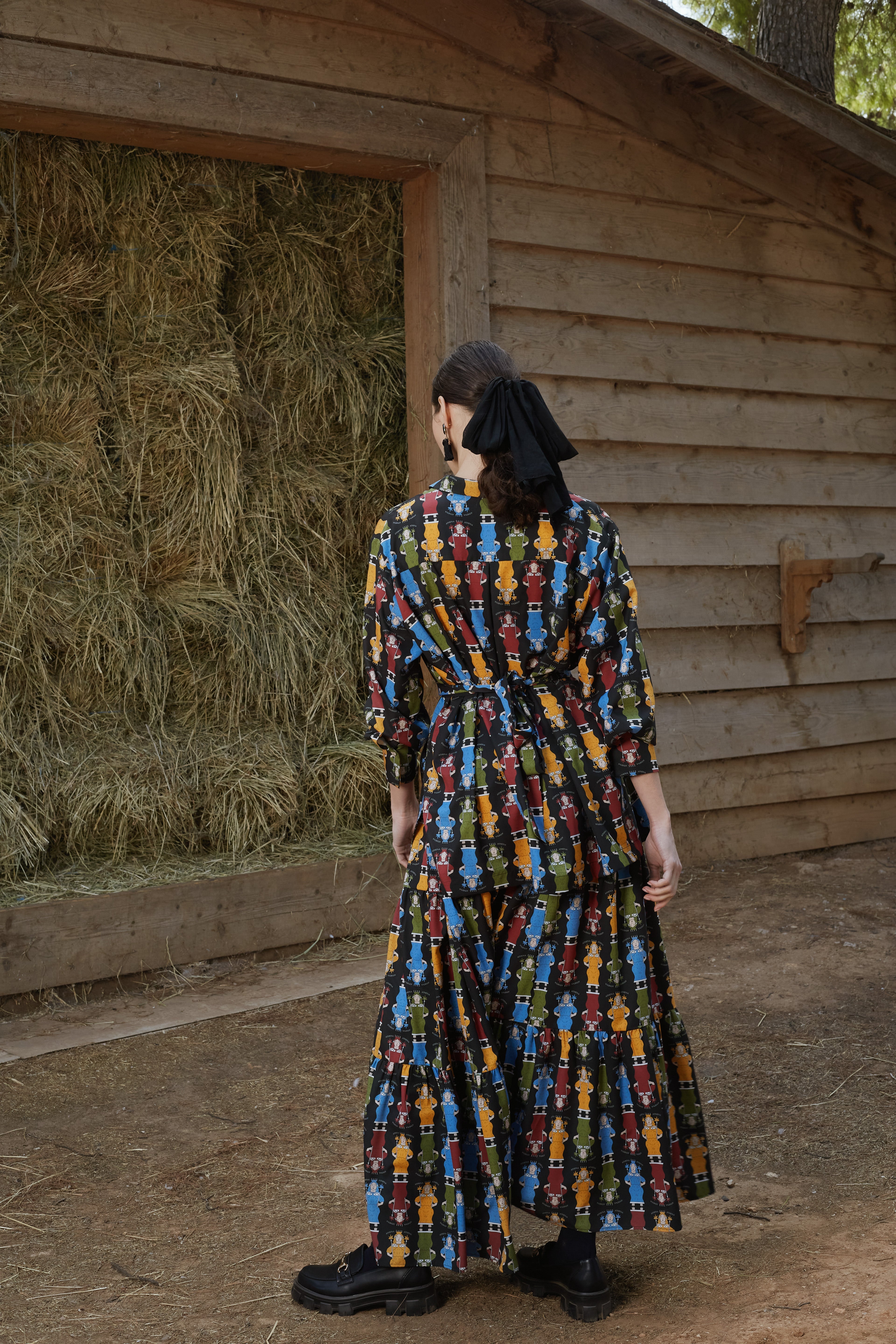 VLACHA SKIRT (Athena Black Print)