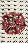 Hermes Bordeaux Scrunchie (Max Size)