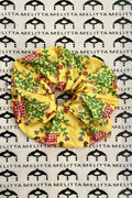 Vase & Birds Mustard Print (Max Size)