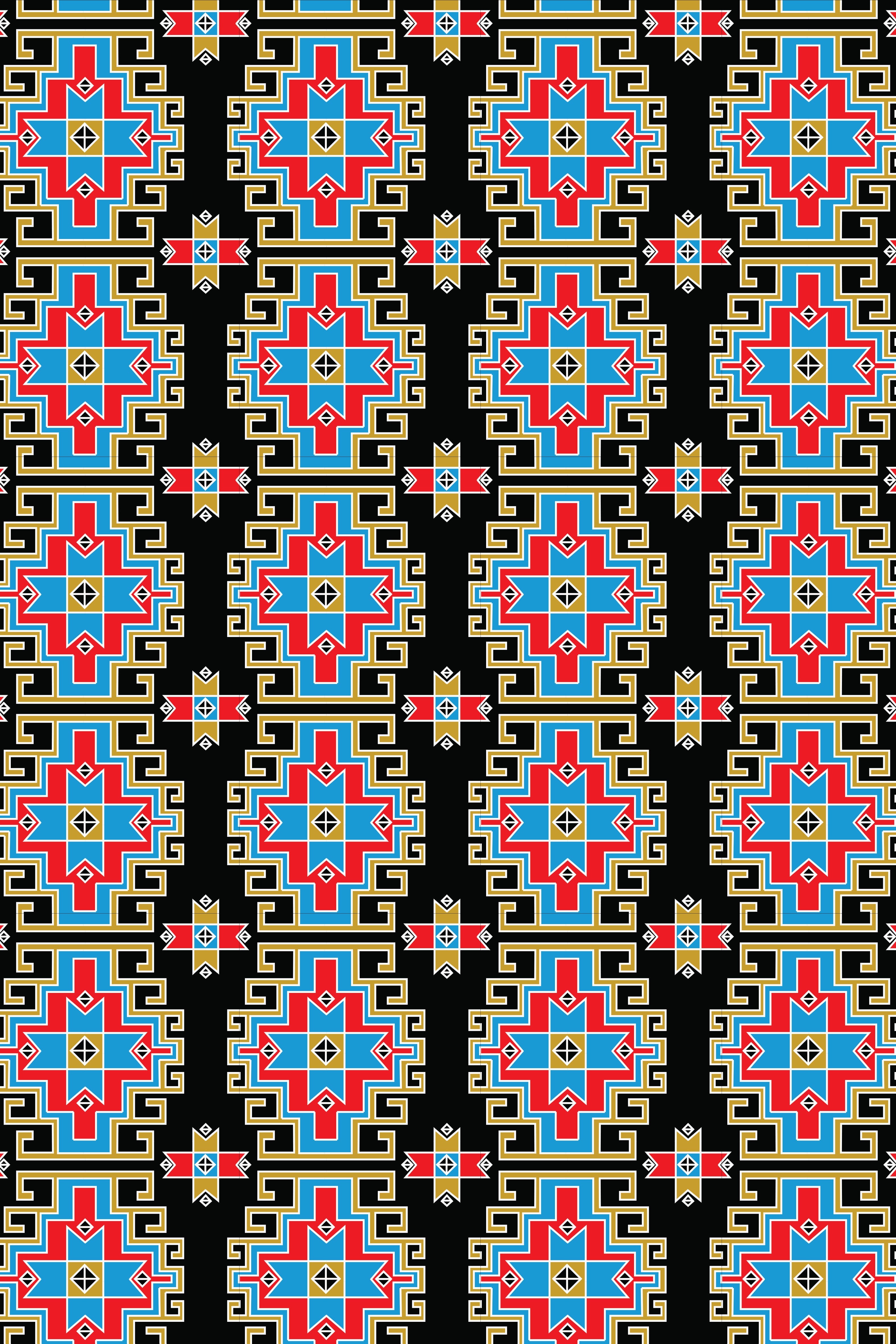 SAITA KIMONO/DRESS (LEONIDIO BLACK PRINT)