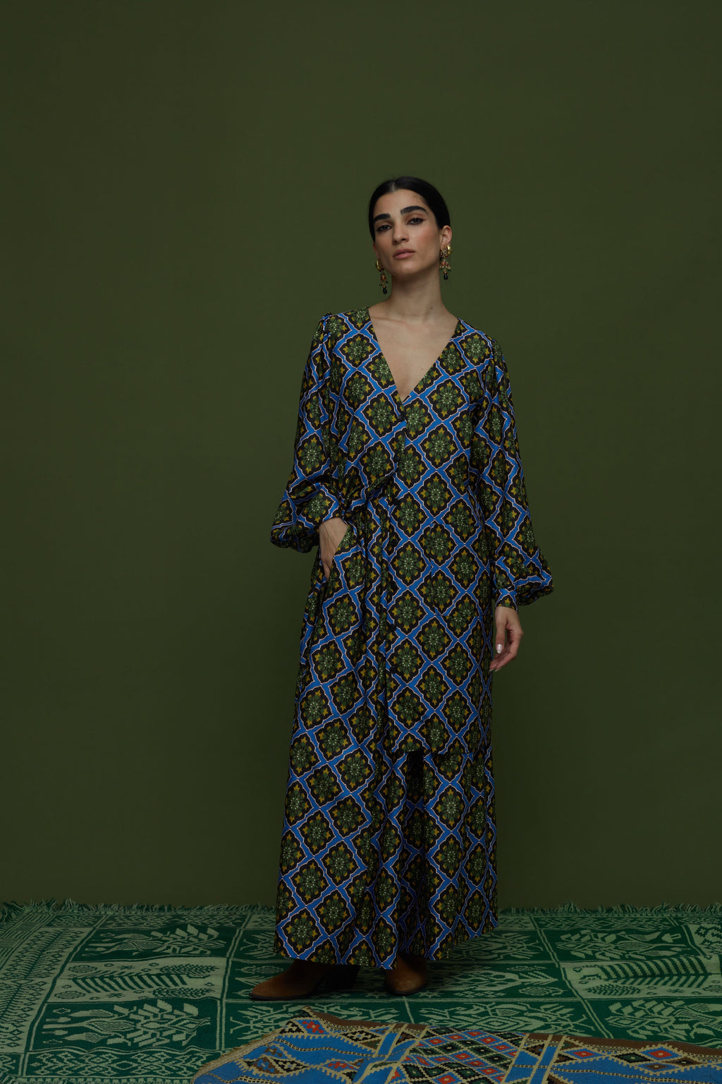 SAITA PANTS (TYROS BLUE PRINT)