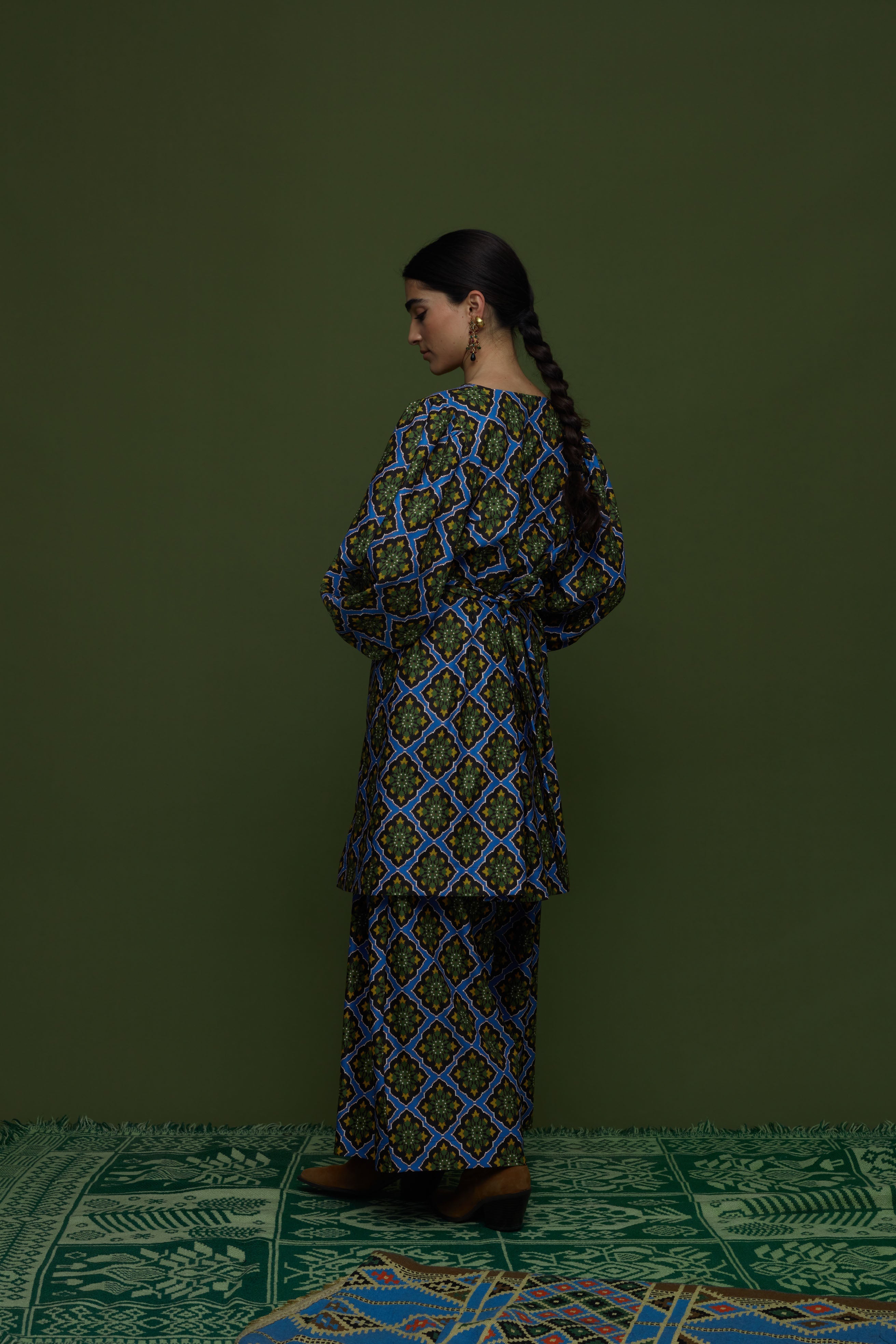 SAITA PANTS (TYROS BLUE PRINT)