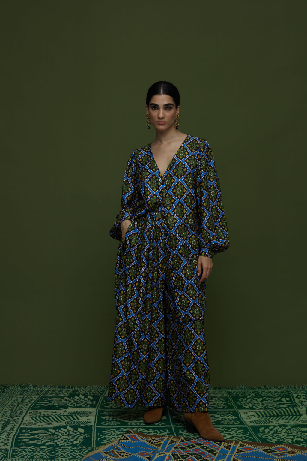 SAITA PANTS (TYROS BLUE PRINT)