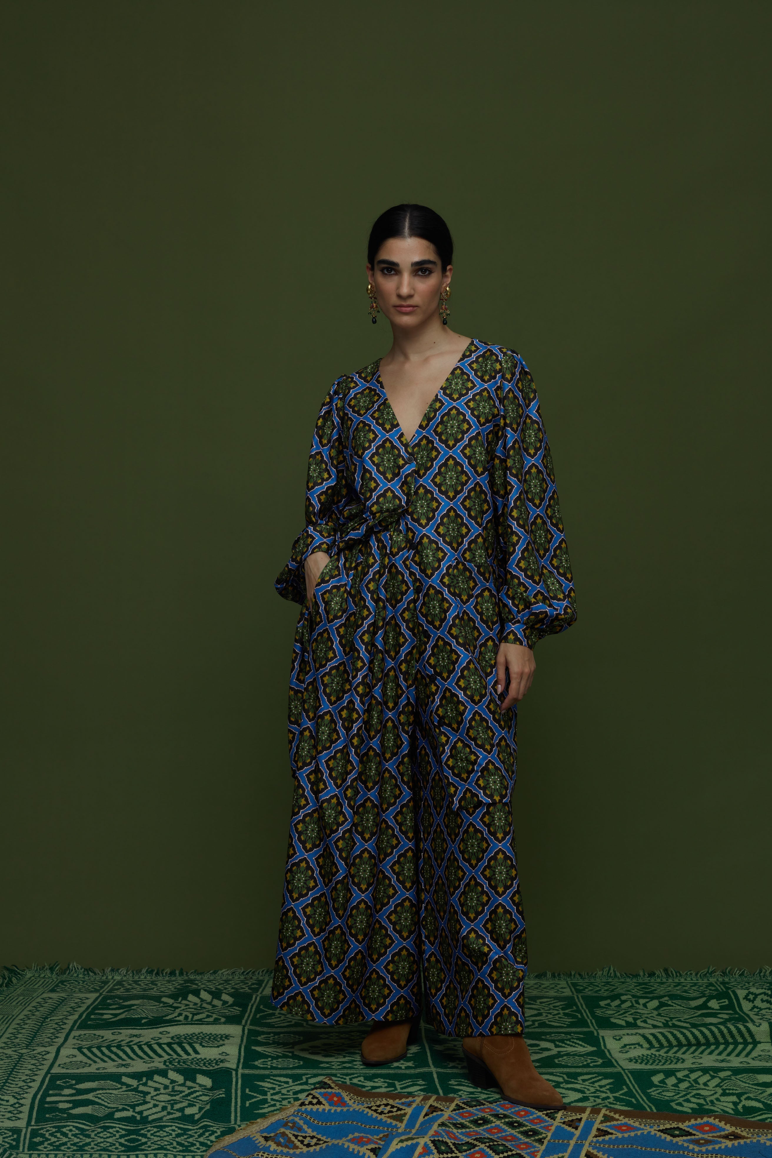 SAITA PANTS (TYROS BLUE PRINT)