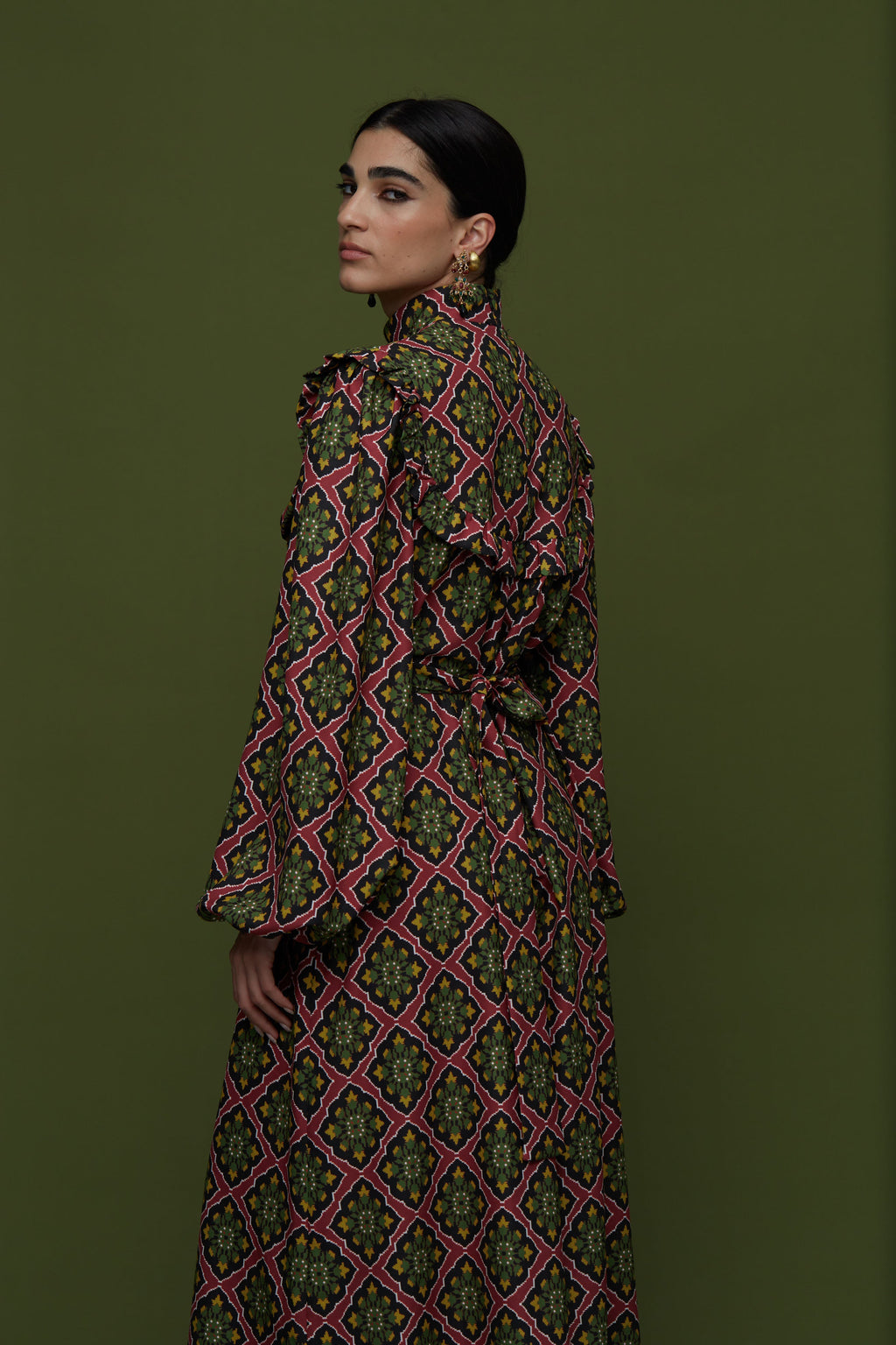 KILIMI MAXI DRESS (TYROS BORDEAUX PRINT)