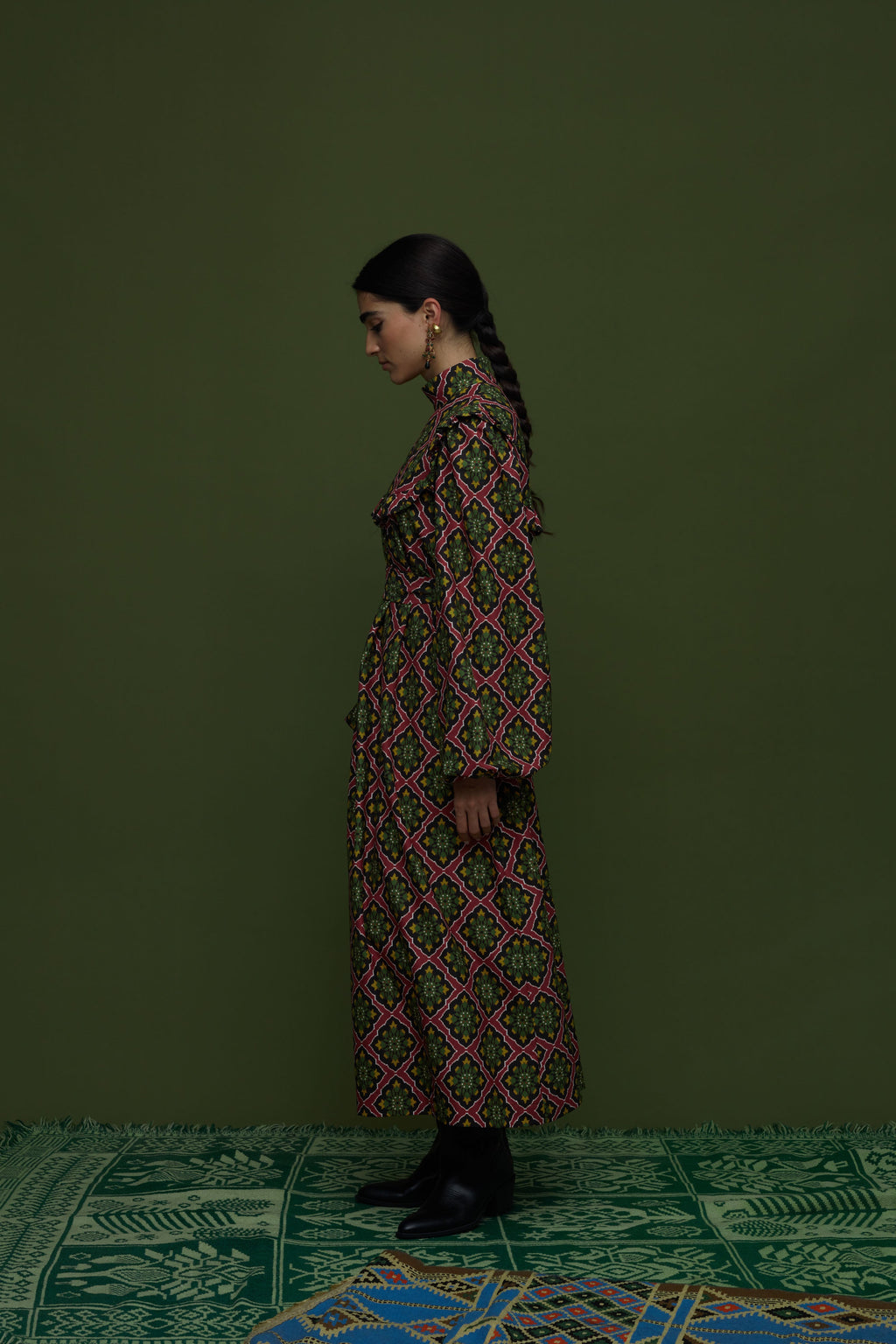 KILIMI MAXI DRESS (TYROS BORDEAUX PRINT)