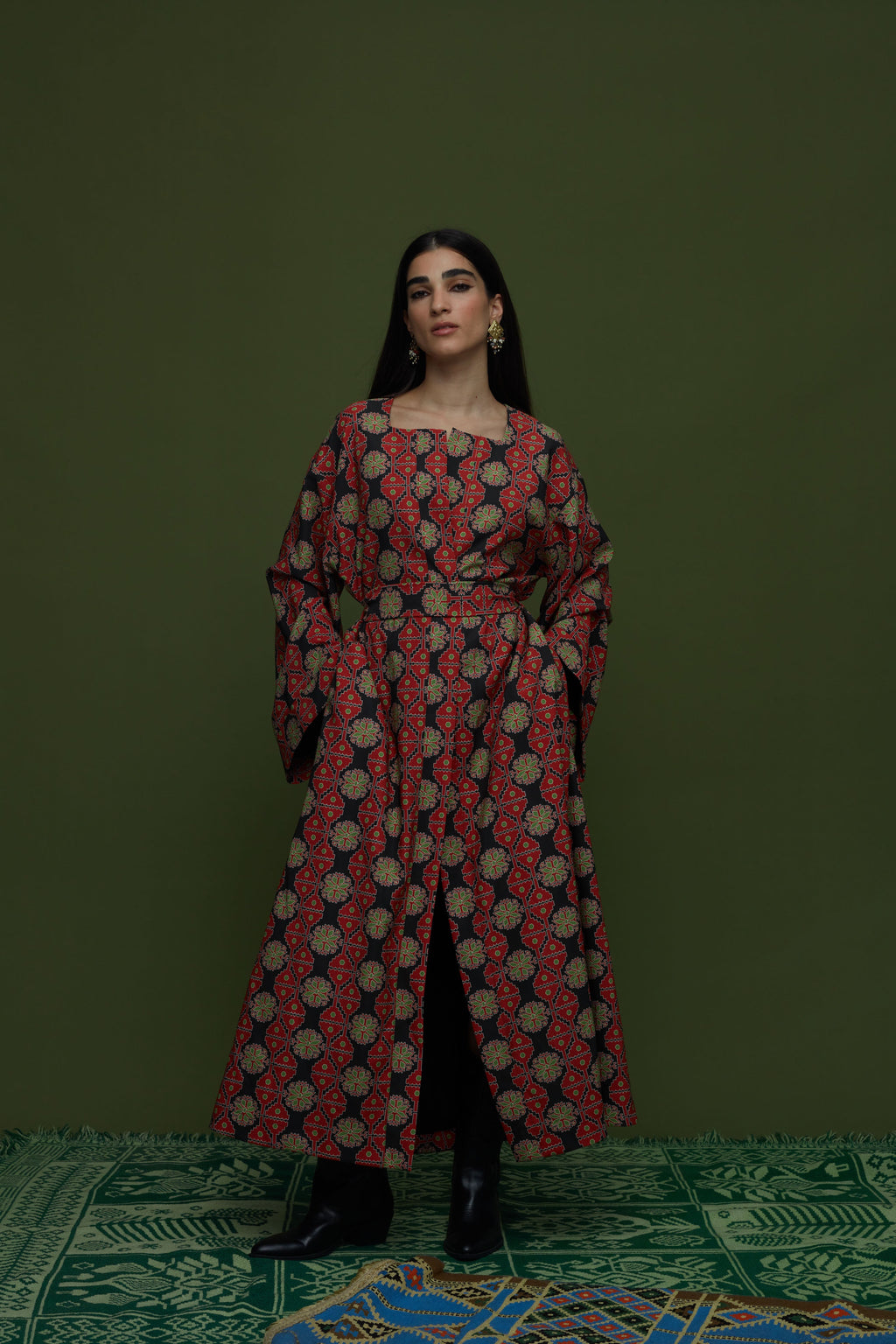TAPIS OVERCOAT (KYNOURIA BLACK PRINT)