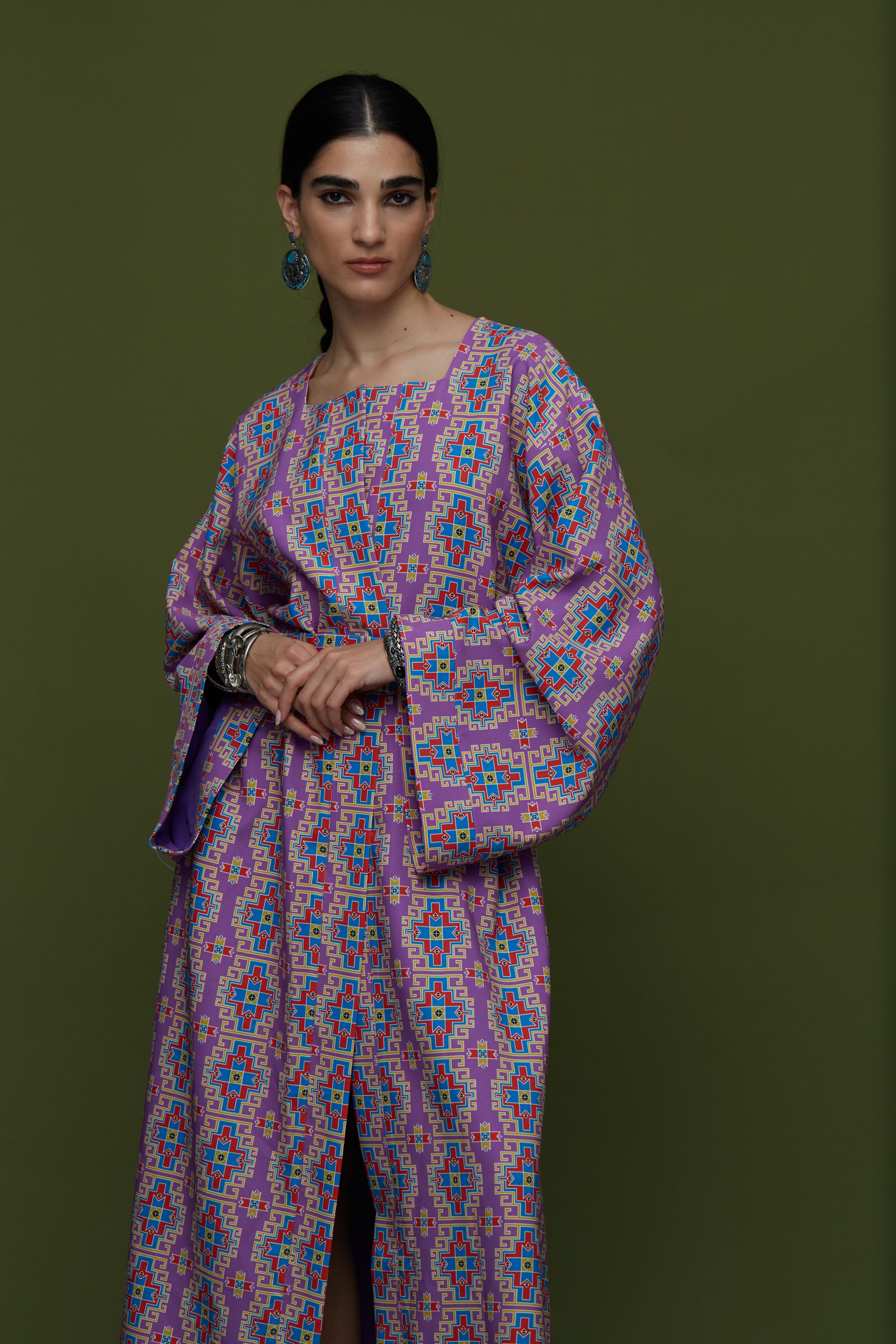 TAPIS OVERCOAT (LEONIDIO MAUVE  PRINT)