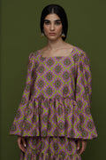 ARGALIOS TOP (TYROS OLIVE PRINT)